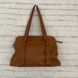 Alexandra Bartlett genuine leather brown handbag